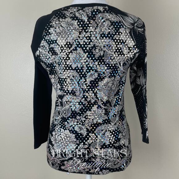 Extremely Rare Fortune Boy Top ASO Lorelai Gilmore Girls 3/4 Sleeve Y2K Graphic - Picture 7 of 8